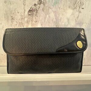 👜 Mark Cross Black Herringbone Crossbody Bag